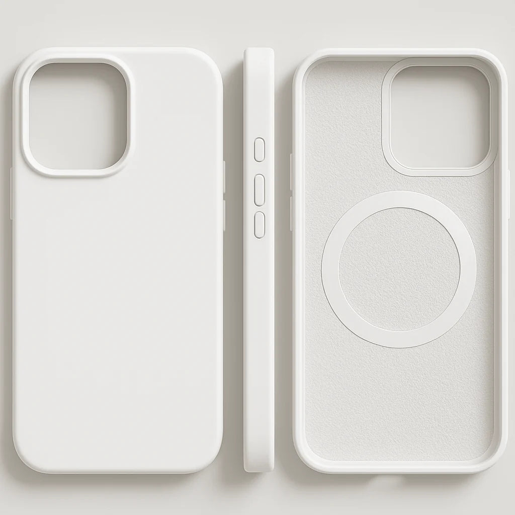 Phone Case Liquid Silicone Slim Wireless Charging Compatible