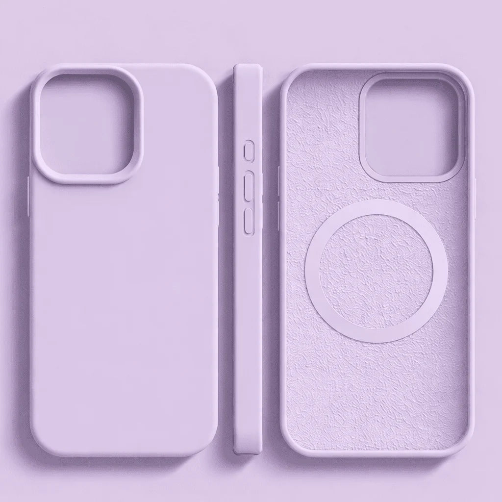 Phone Case Liquid Silicone Slim Wireless Charging Compatible