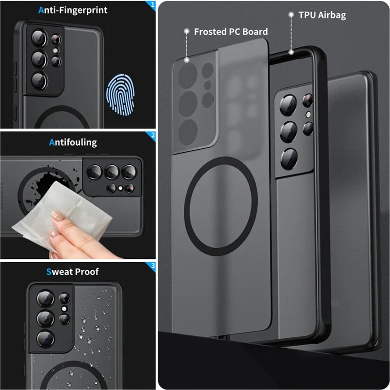 Phone Case Magnetic Shock-Resistant Slim Fit