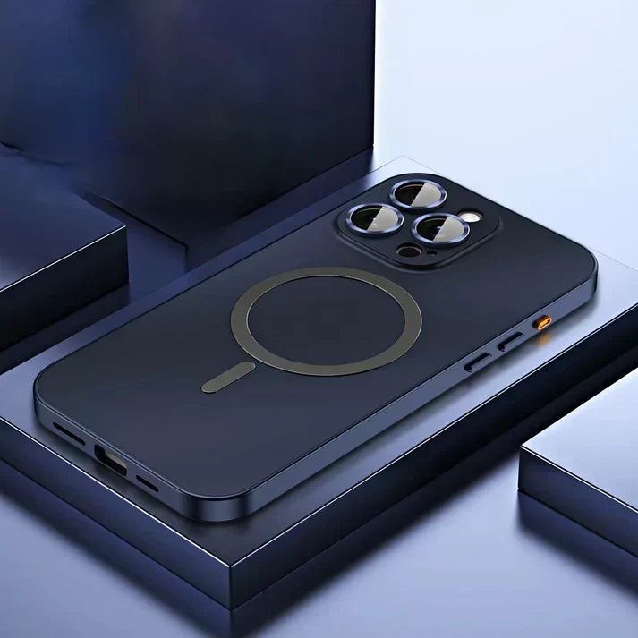 Phone Case Slim Metal Magnetic Compatible Shock Resistant