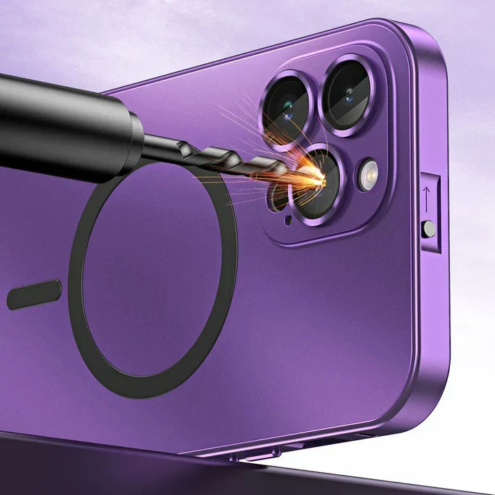 Phone Case Slim Metal Magnetic Compatible Shock Resistant