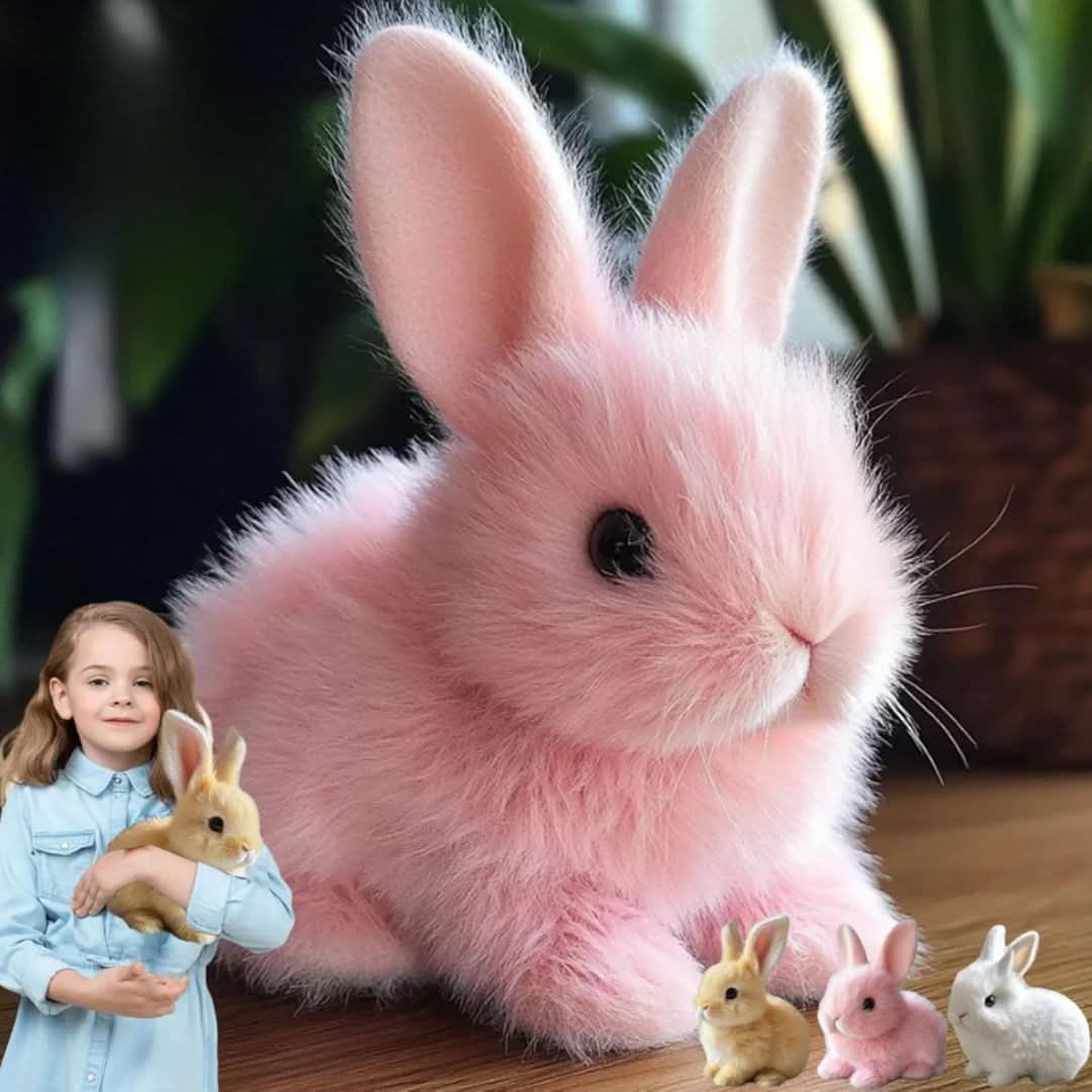 Plush Bunny Toy Interactive Hopping & Sounds