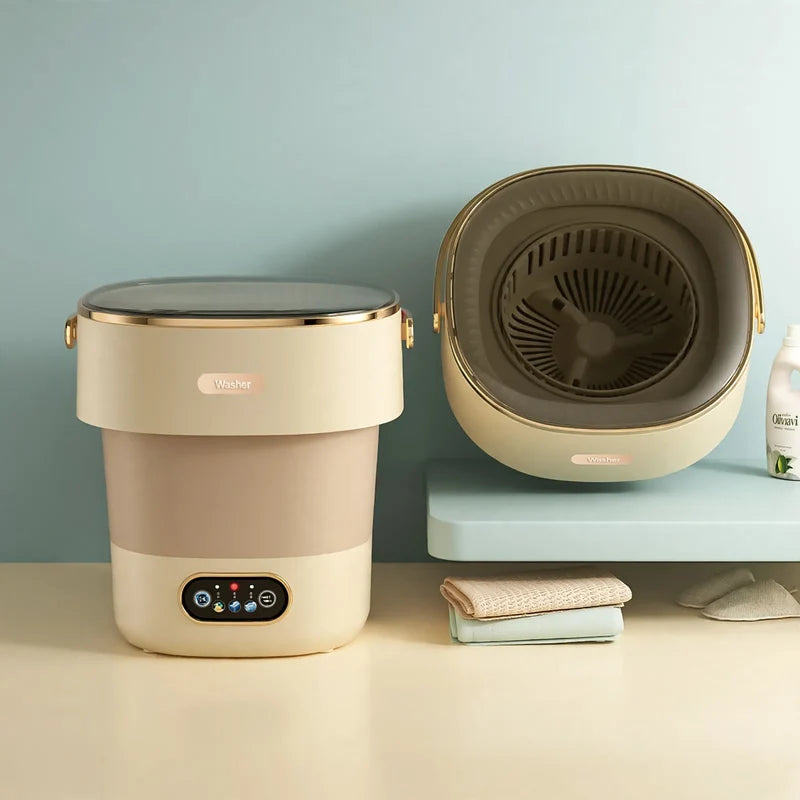 Portable Washing Machine Foldable Spin-Dry 11 Lb Capacity