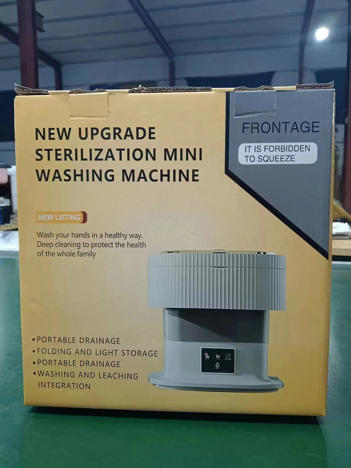 Portable Washing Machine Foldable Spin-Dry 11 Lb Capacity