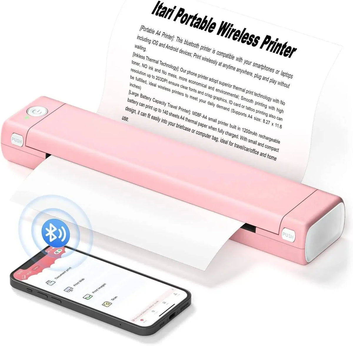 Printer Portable Thermal Wireless Letter Size