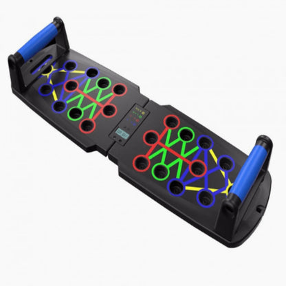 Push-Up Board Color-Coded Grip Zones Compact