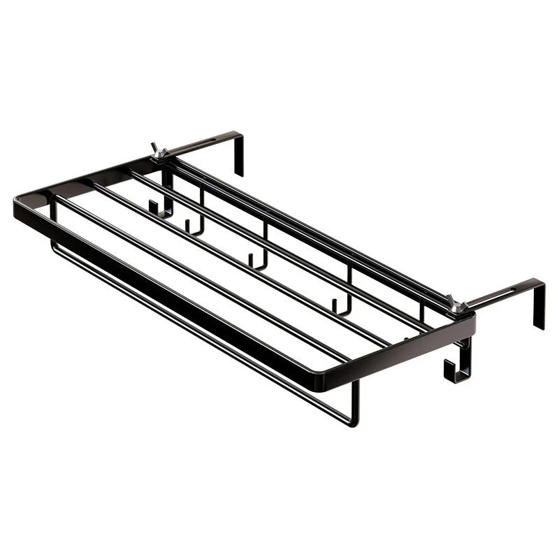 Radiator Drying Rack Foldable Rust-Resistant Metal With Hooks & Shelf