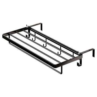 Radiator Drying Rack Foldable Rust-Resistant Metal With Hooks & Shelf