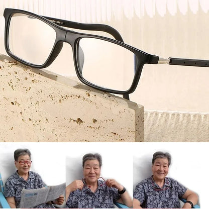 Reading Glasses Blue Light Filtering Magnetic Neck Strap Lightweight Frame