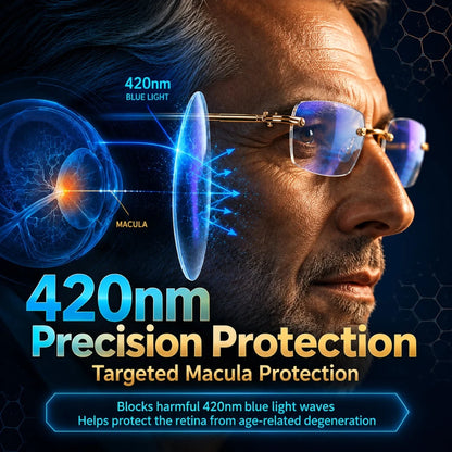 Reading Glasses Multifocal Metal Frame Multiple Strengths