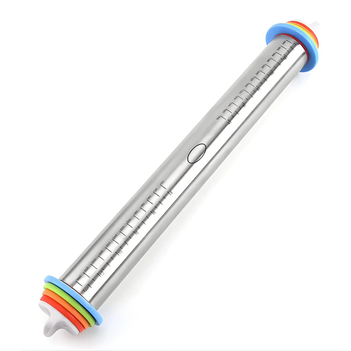 Rolling Pin Stainless Steel Adjustable Thickness Nonstick Surface