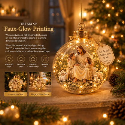 Scripture Ornament Lighted Miniature Scene Keepsake