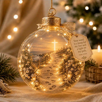 Scripture Ornament Lighted Miniature Scene Keepsake