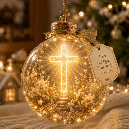 Scripture Ornament Lighted Miniature Scene Keepsake