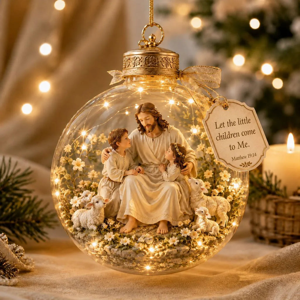 Scripture Ornament Lighted Miniature Scene Keepsake