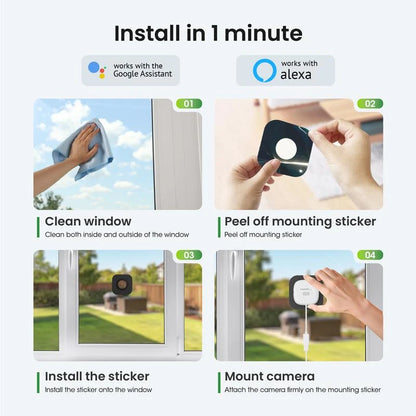 Security Camera HDR Wide-Angle Night Vision Motion Alerts