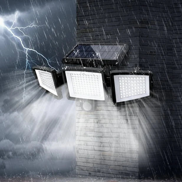 Security Light Solar-Powered Motion Sensor 2500 Lumens