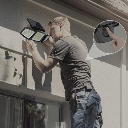 Security Light Solar-Powered Motion Sensor 2500 Lumens