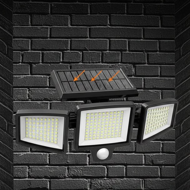 Security Light Solar-Powered Motion Sensor 2500 Lumens