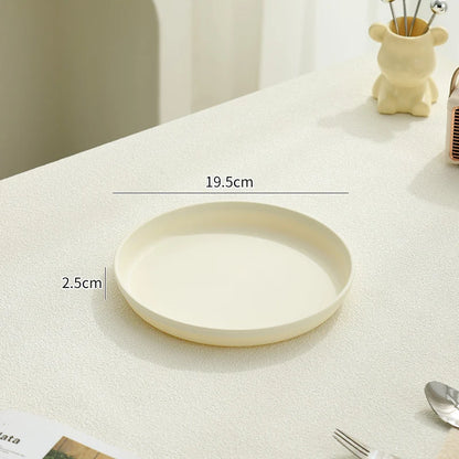 Serving Tray Round Plastic Easy-Clean Surface Multiple Sizes