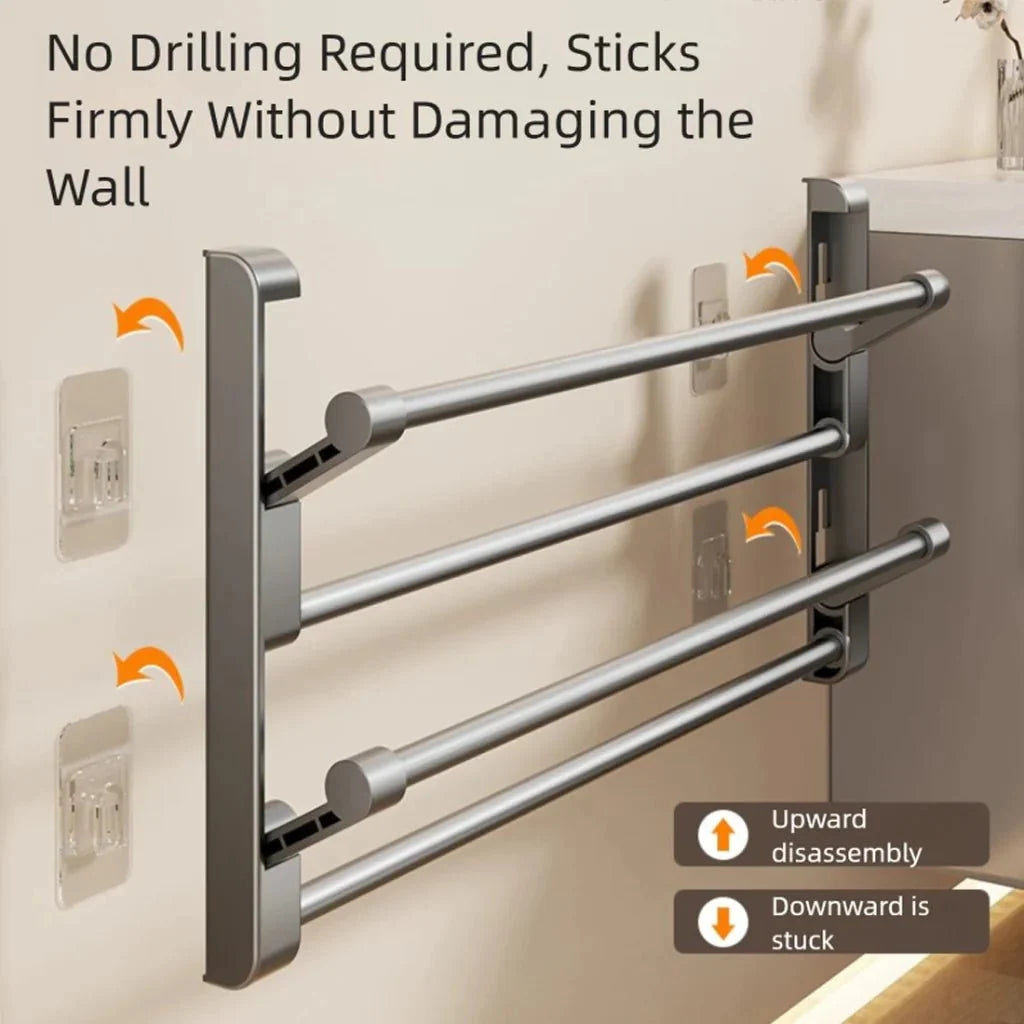 Shoe Rack Wall-Mounted With Integrated Drainage, Space-Saving