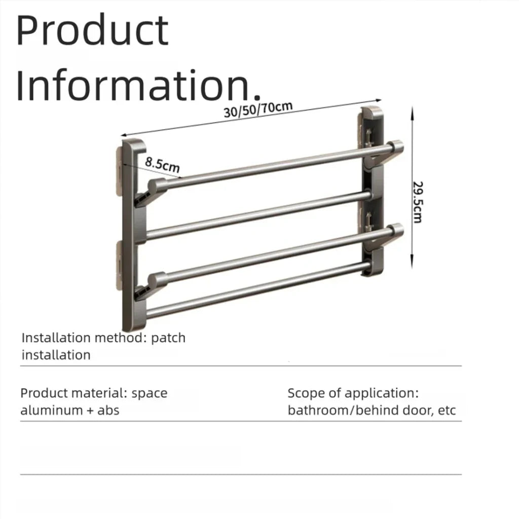 Shoe Rack Wall-Mounted With Integrated Drainage, Space-Saving