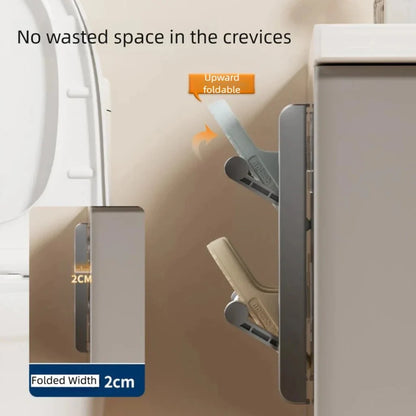 Shoe Rack Wall-Mounted With Integrated Drainage, Space-Saving