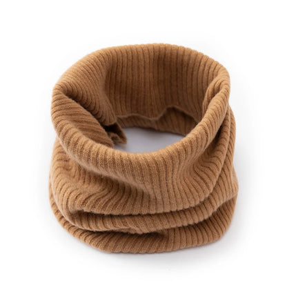 Snood Scarf 100% Merino Wool Knitted Loop Stay-Put Fit