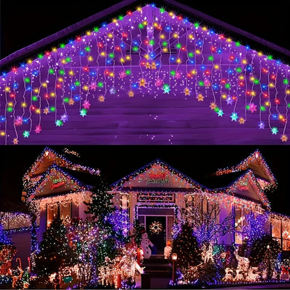 Snowflake String Lights USB Powered 13.1 Ft Length