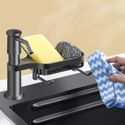 Soap Dispenser Pump Sink-Mounted With Optional Shelf