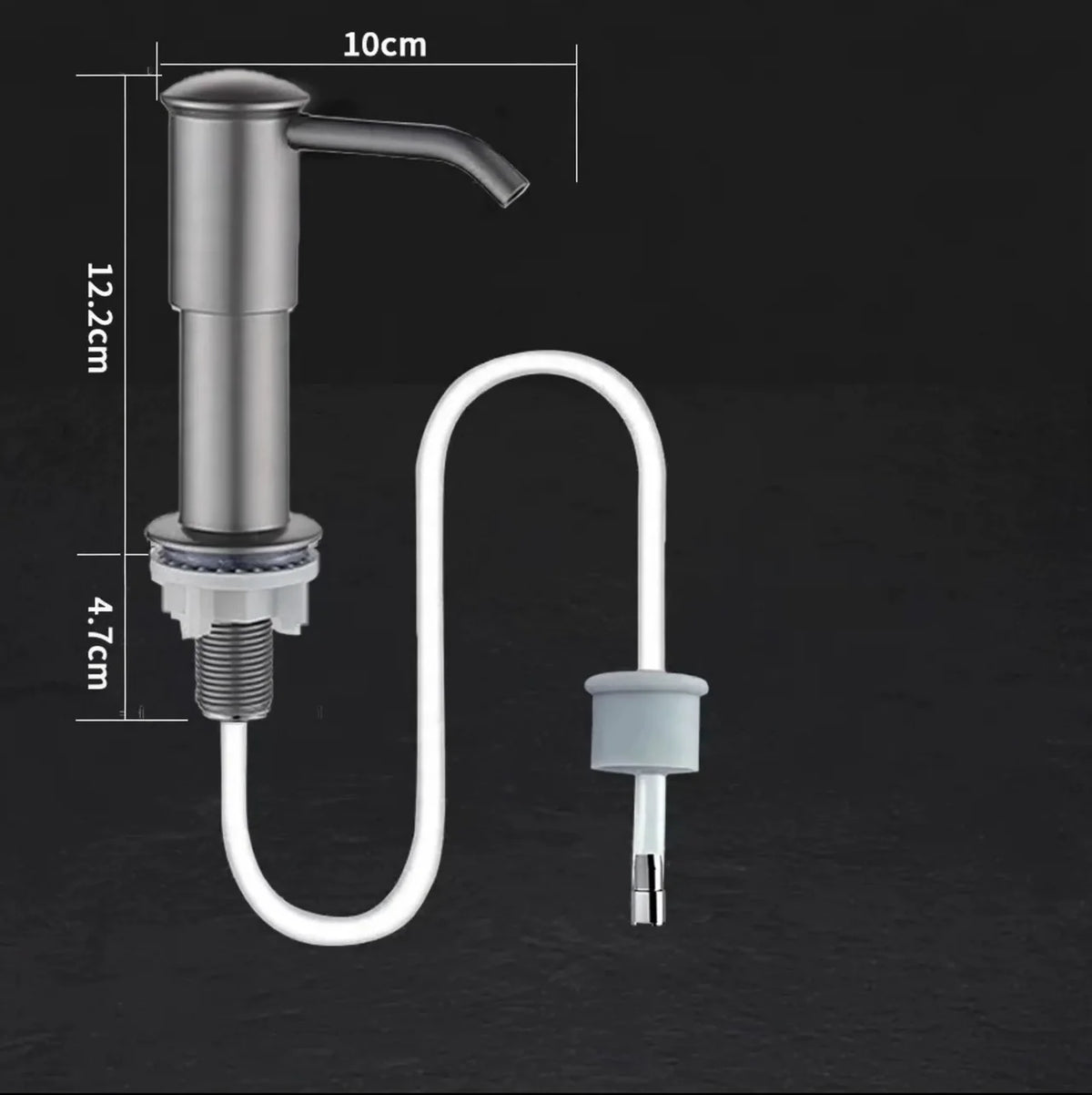 Soap Dispenser Pump Sink-Mounted With Optional Shelf