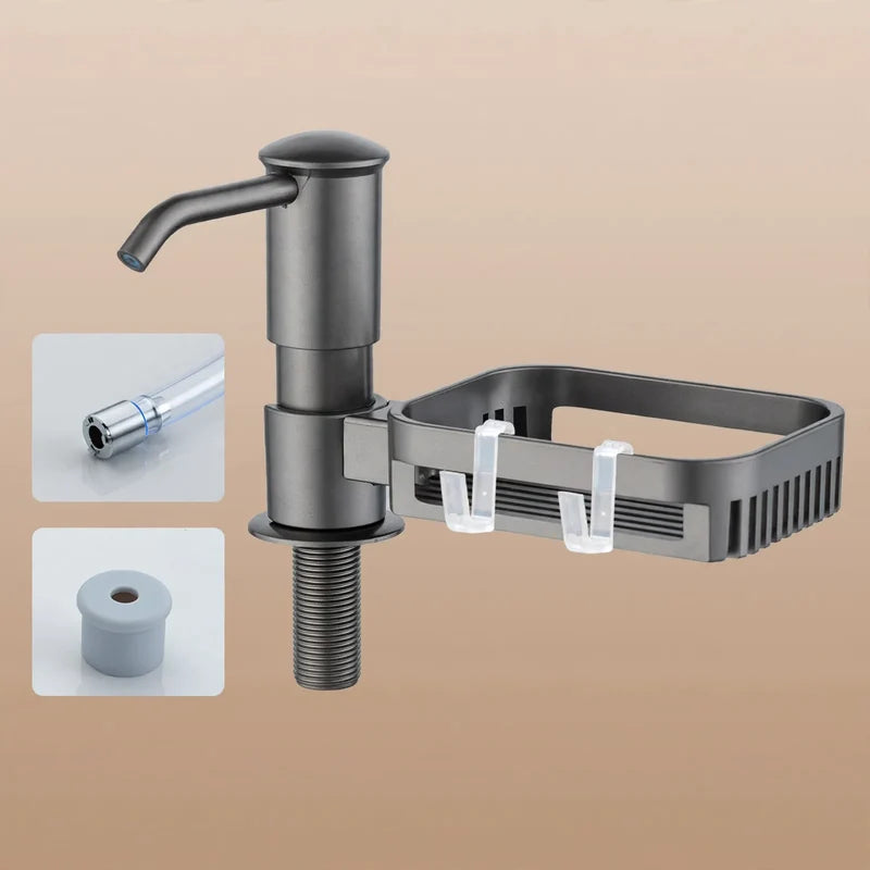 Soap Dispenser Pump Sink-Mounted With Optional Shelf