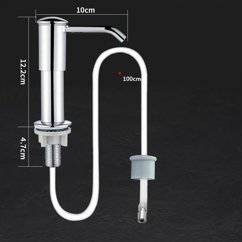 Soap Dispenser Pump Sink-Mounted With Optional Shelf