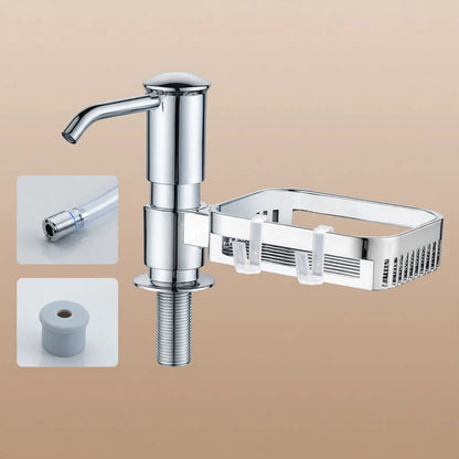 Soap Dispenser Pump Sink-Mounted With Optional Shelf
