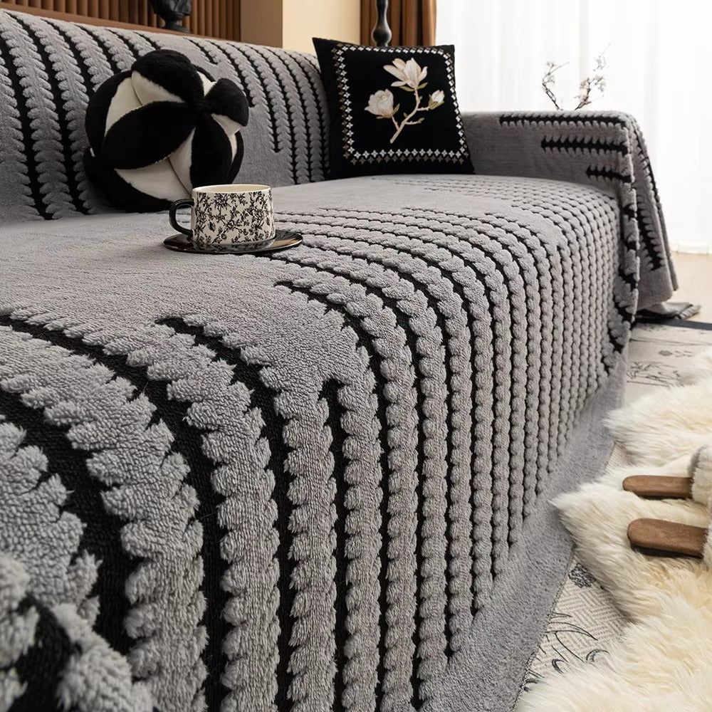 Sofa Cover Blanket Soft Plush Tufted Machine-Washable
