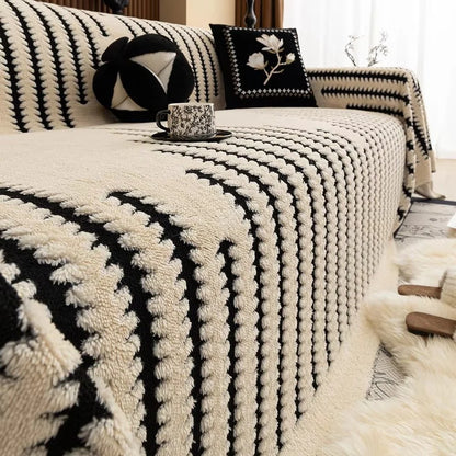 Sofa Cover Blanket Soft Plush Tufted Machine-Washable