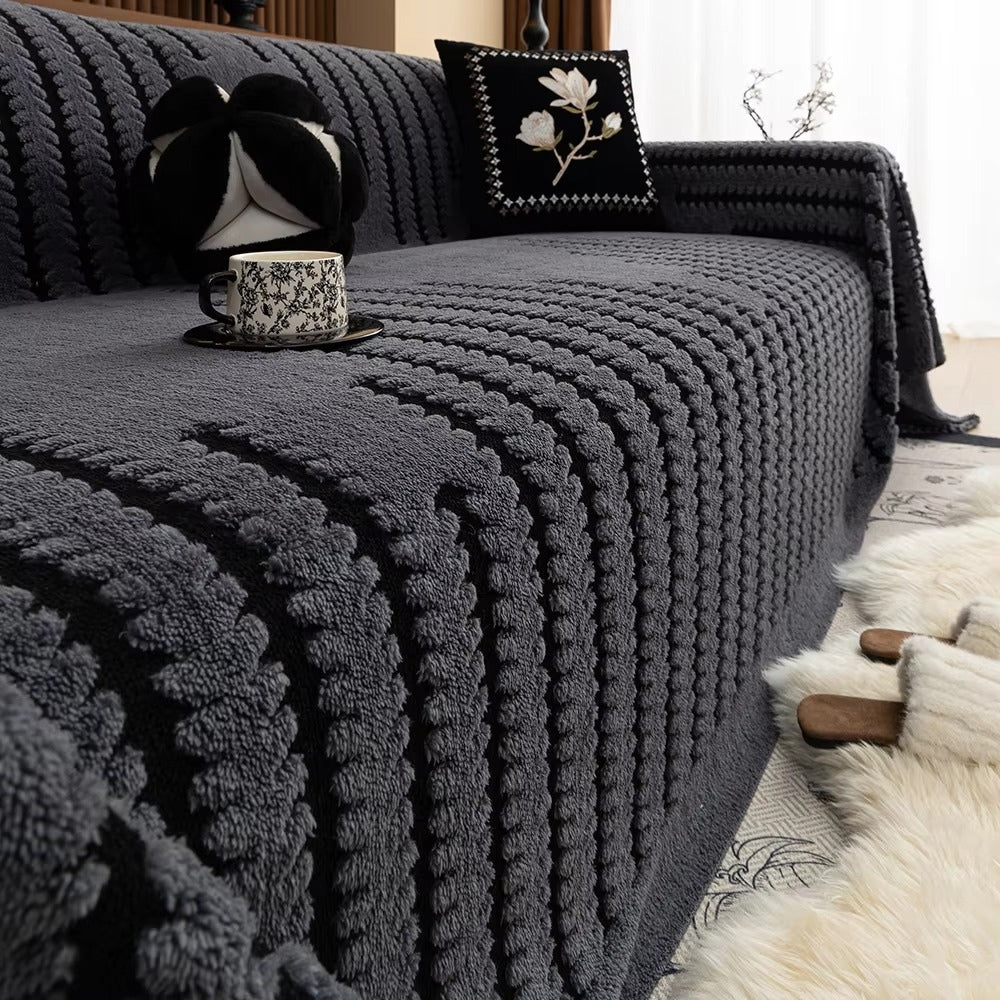 Sofa Cover Blanket Soft Plush Tufted Machine-Washable