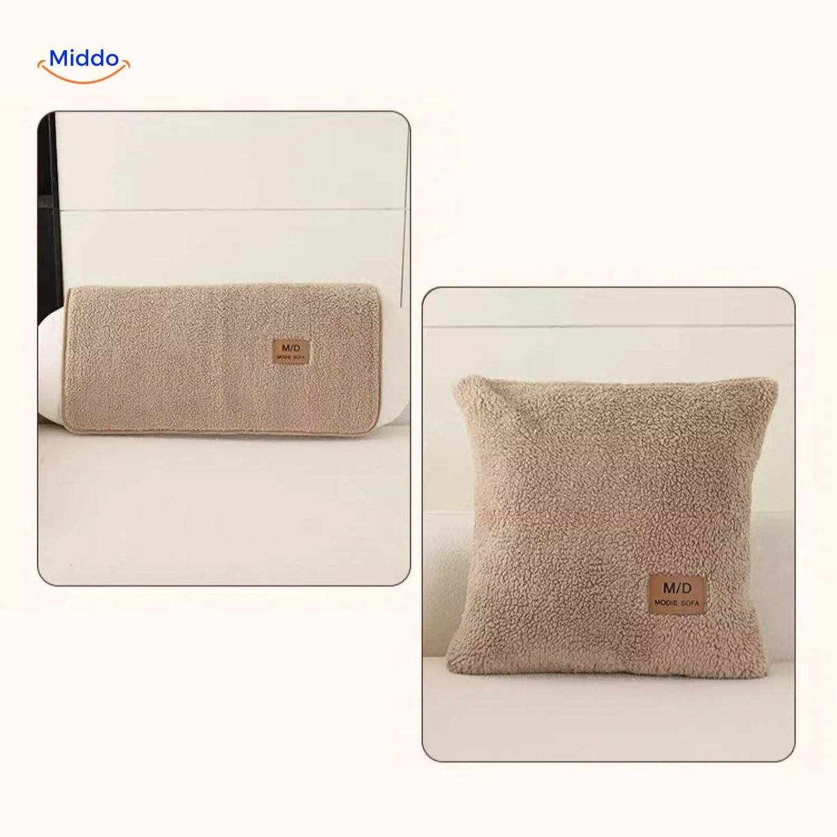 Sofa Cover Plush Faux Fur Non-Slip Backing