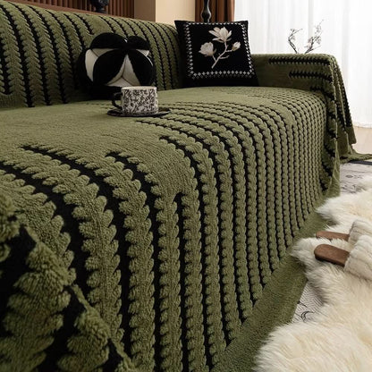 Sofa Cover Plush Quilted Non-Slip Backing