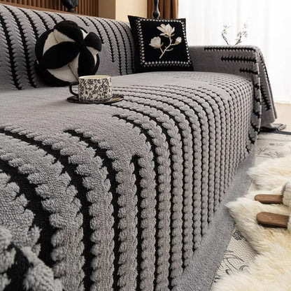 Sofa Cover Plush Quilted Non-Slip Backing