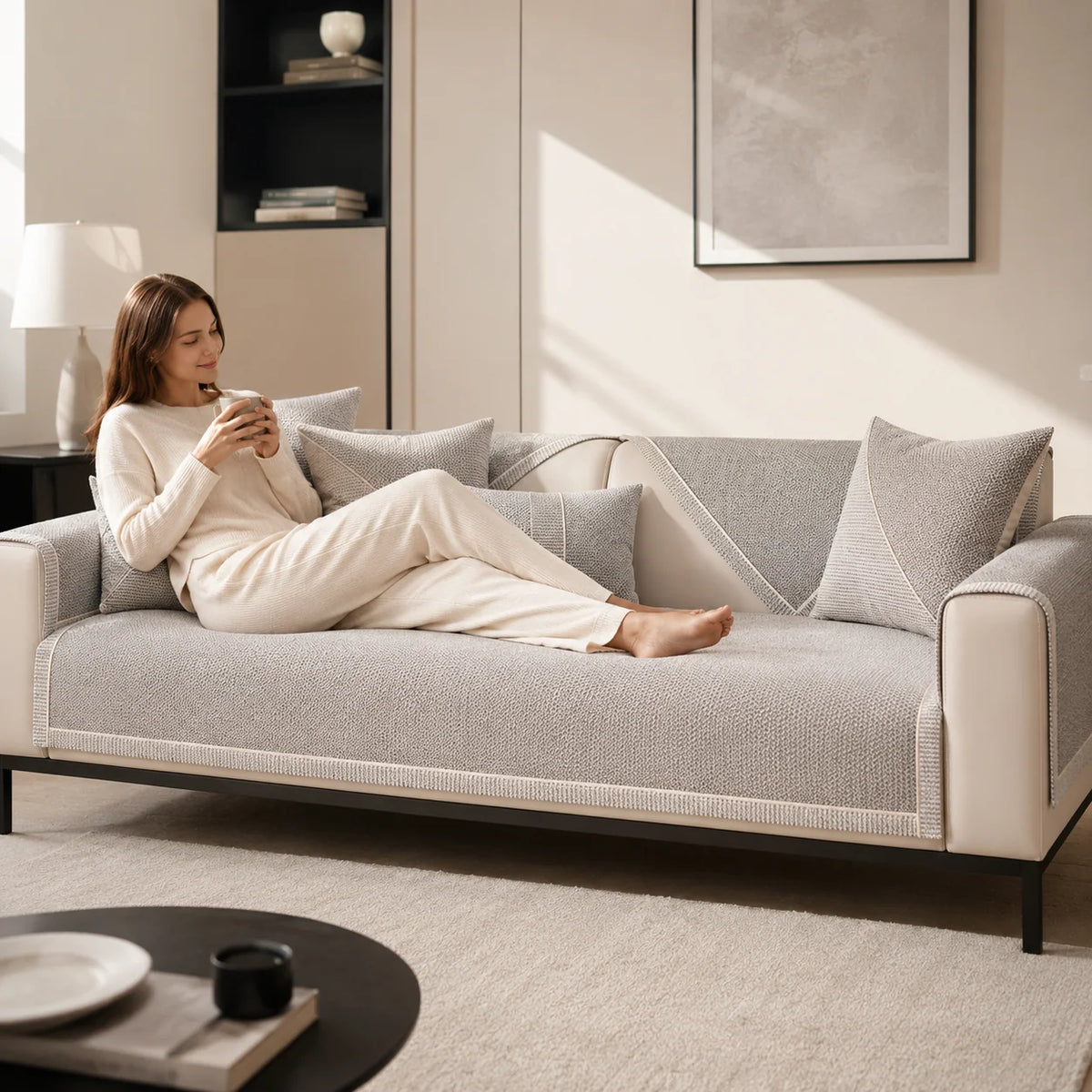Sofa Cover Quilted Modular Non-Slip Washable