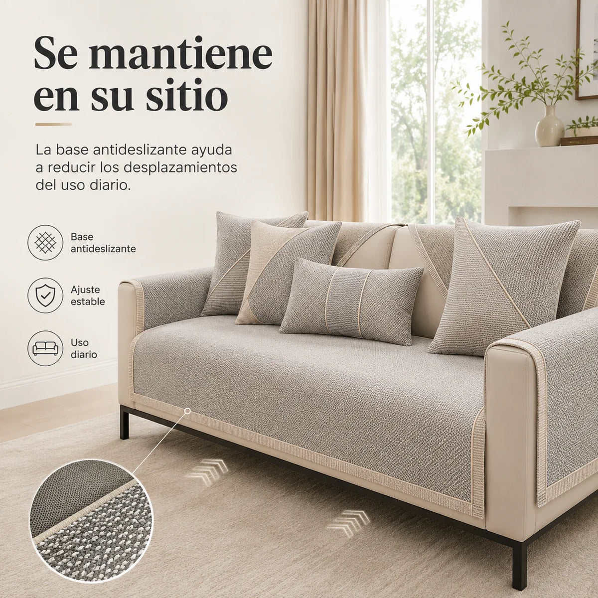 Sofa Cover Quilted Modular Non-Slip Washable