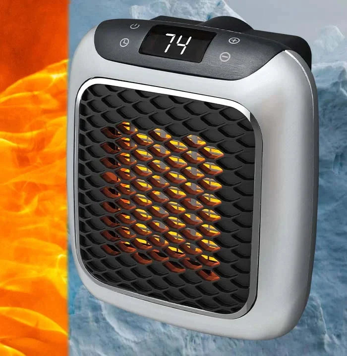 Space Heater 800W Built-In Timer Tip-Over & Overheat Protection