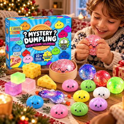 Squishy Toy Advent Calendar Dumpling Design Slow-Return Foam 24-Piece