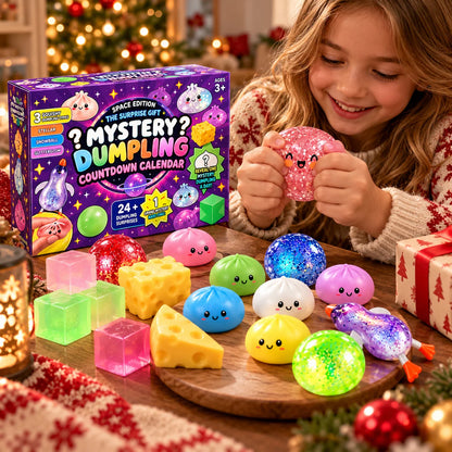 Squishy Toy Advent Calendar Dumpling Design Slow-Return Foam 24-Piece