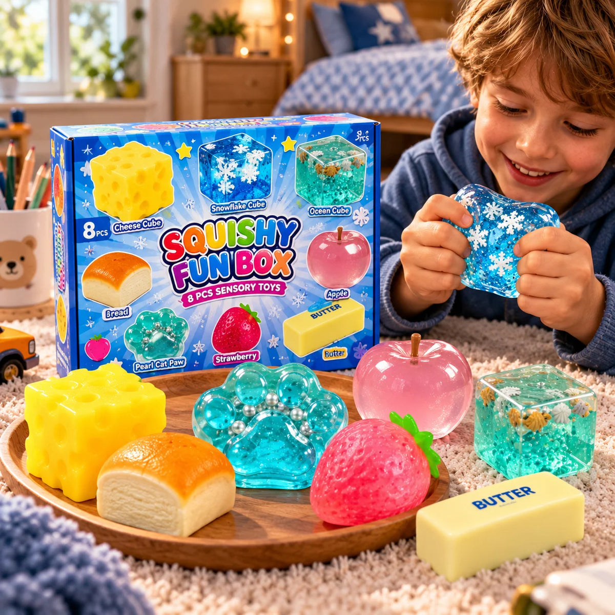 Squishy Toy Advent Calendar Dumpling Design Slow-Return Foam 24-Piece