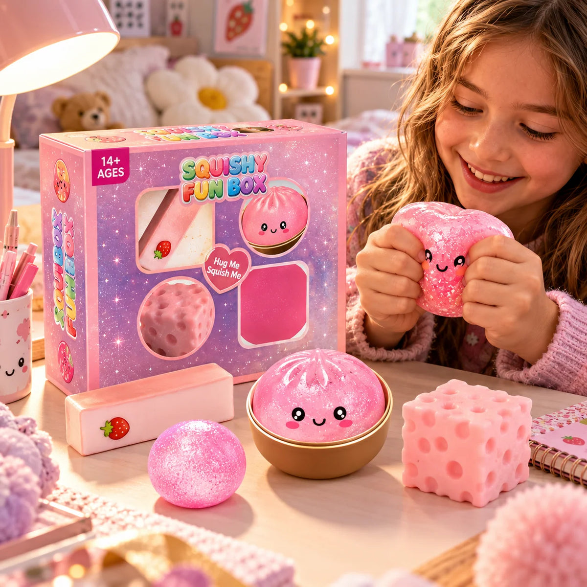 Squishy Toy Advent Calendar Dumpling Design Slow-Return Foam 24-Piece