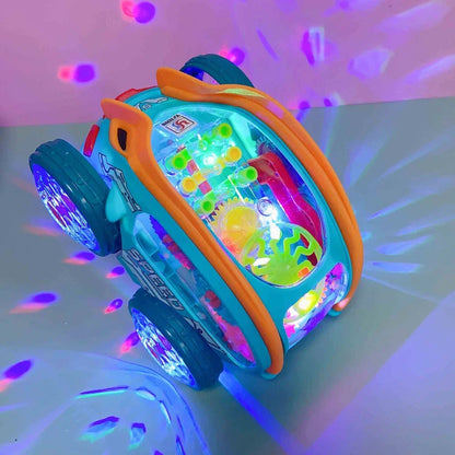 Stunt Toy Car Flipping Spinning LED Lights Rechargeable Battery