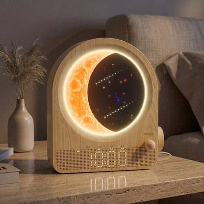Sunrise Alarm Clock 3D Moon Lamp Dual Alarms