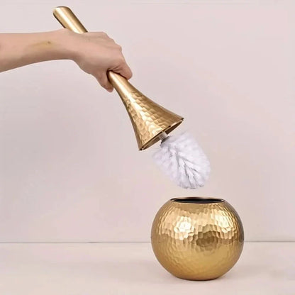 Toilet Brush Sculptural Design Rust-Free ABS Removable Brush Head